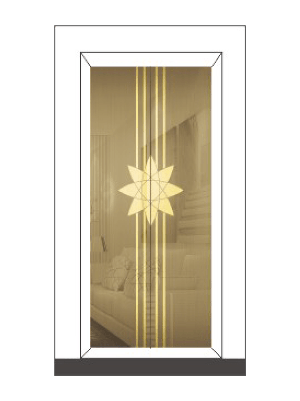 Decorare cabină din oțel inoxidabil pentru lift